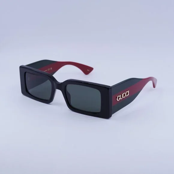 NEW GUCCI GG1860S 001 BLACK UNISEX SUNGLASSES GUCCI Gucci GG1860S Rectangle Sunglasses | Fashion Eyewear US main image 4